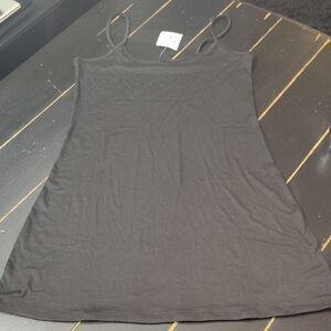 Black Spaghetti Strap WOMEN'S CAMI DRESS